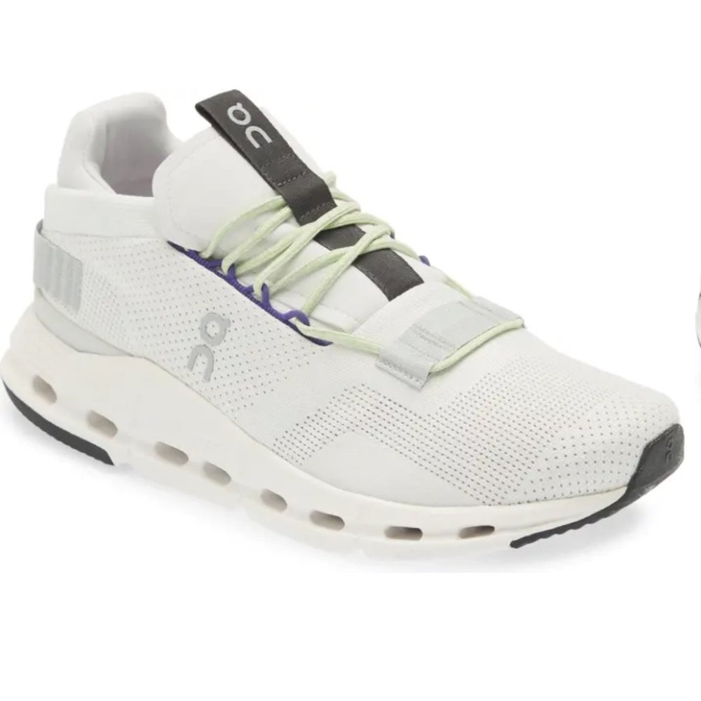 On Cloudnova in White & Mineral. Size 41 EU, 8 US